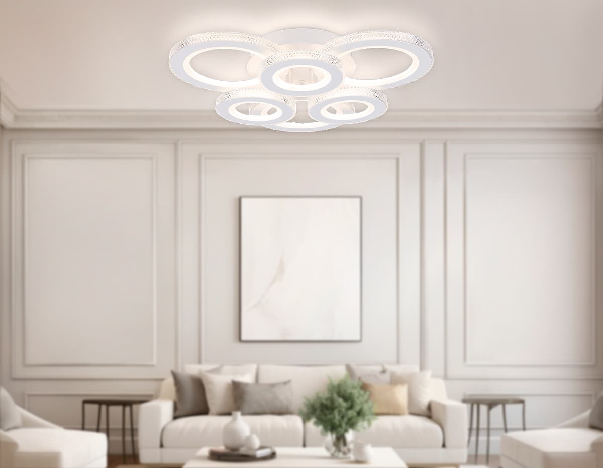 FA8872/3+3 WH белый 3000K-6400K 63W 550*510*125 (ПДУ ИК)