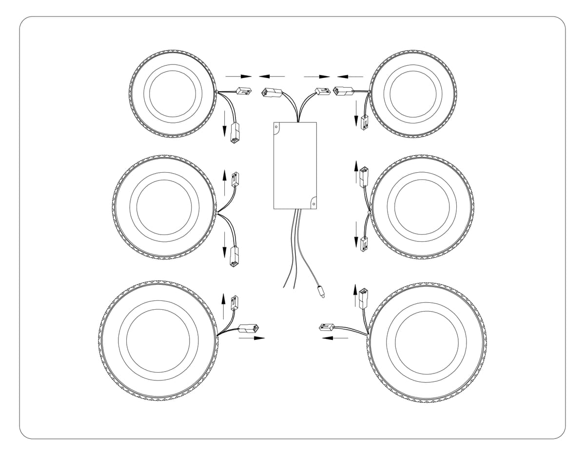 FA8874/4+2 WH белый 3000K-6400K 76W 800*570*165 (ПДУ ИК)