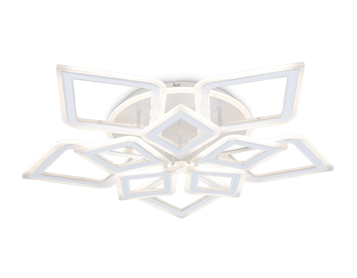 FA8914/5+5 WH/CH белый/хром 193W 3000K-6400K 770*740*120 (ПДУ РАДИО 2.4G)