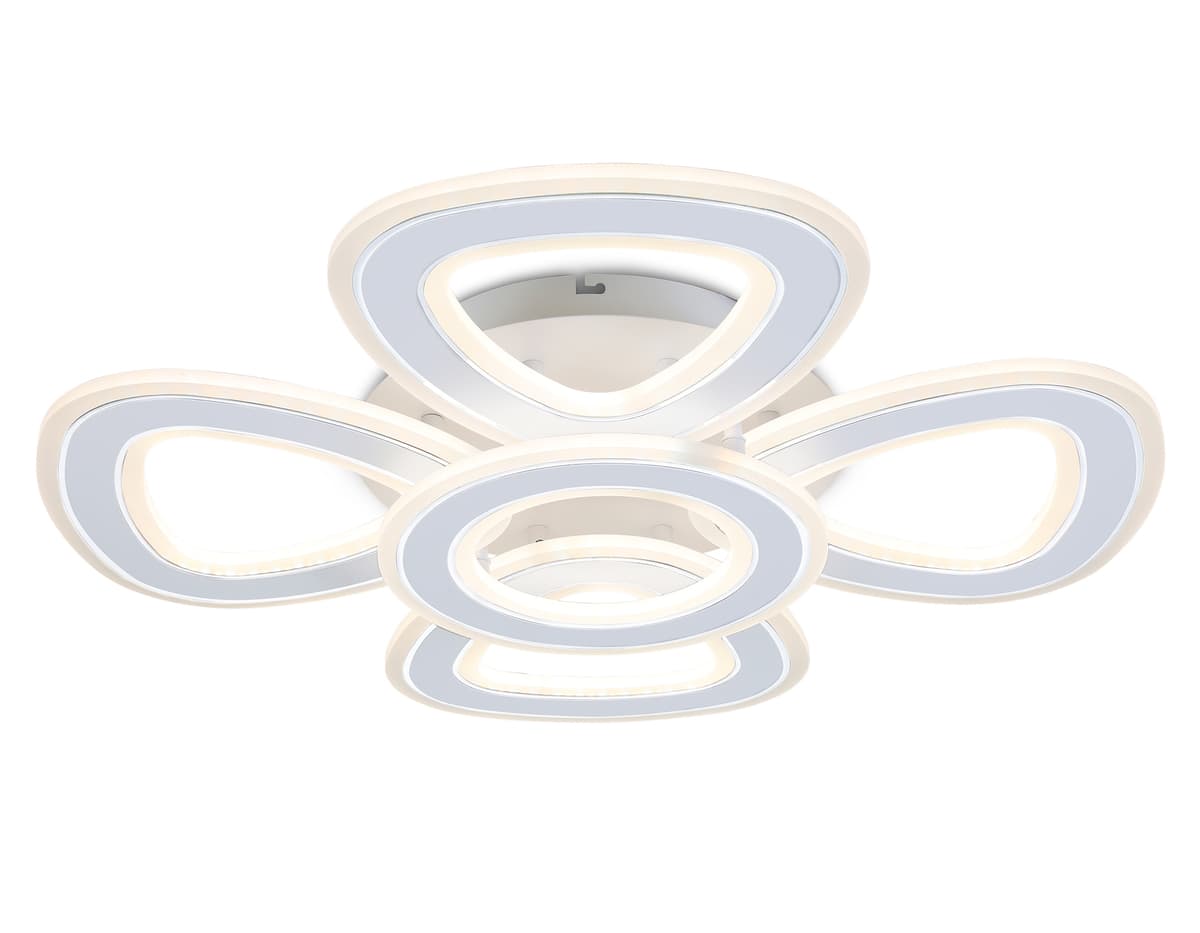 FA8925/4+1 WH/CH белый/хром 163W 3000K-6400K 590*590*120 (ПДУ РАДИО 2.4G)