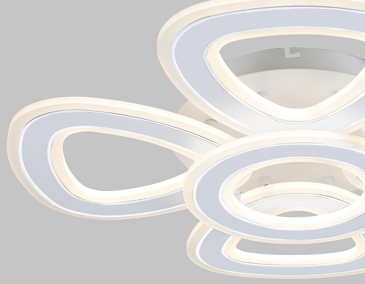 FA8925/4+1 WH/CH белый/хром 163W 3000K-6400K 590*590*120 (ПДУ РАДИО 2.4G)