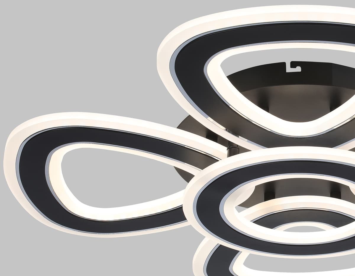 FA8926/4+1 BK/CH черный/хром 163W 3000K-6400K 590*590*120 (ПДУ РАДИО 2.4G)