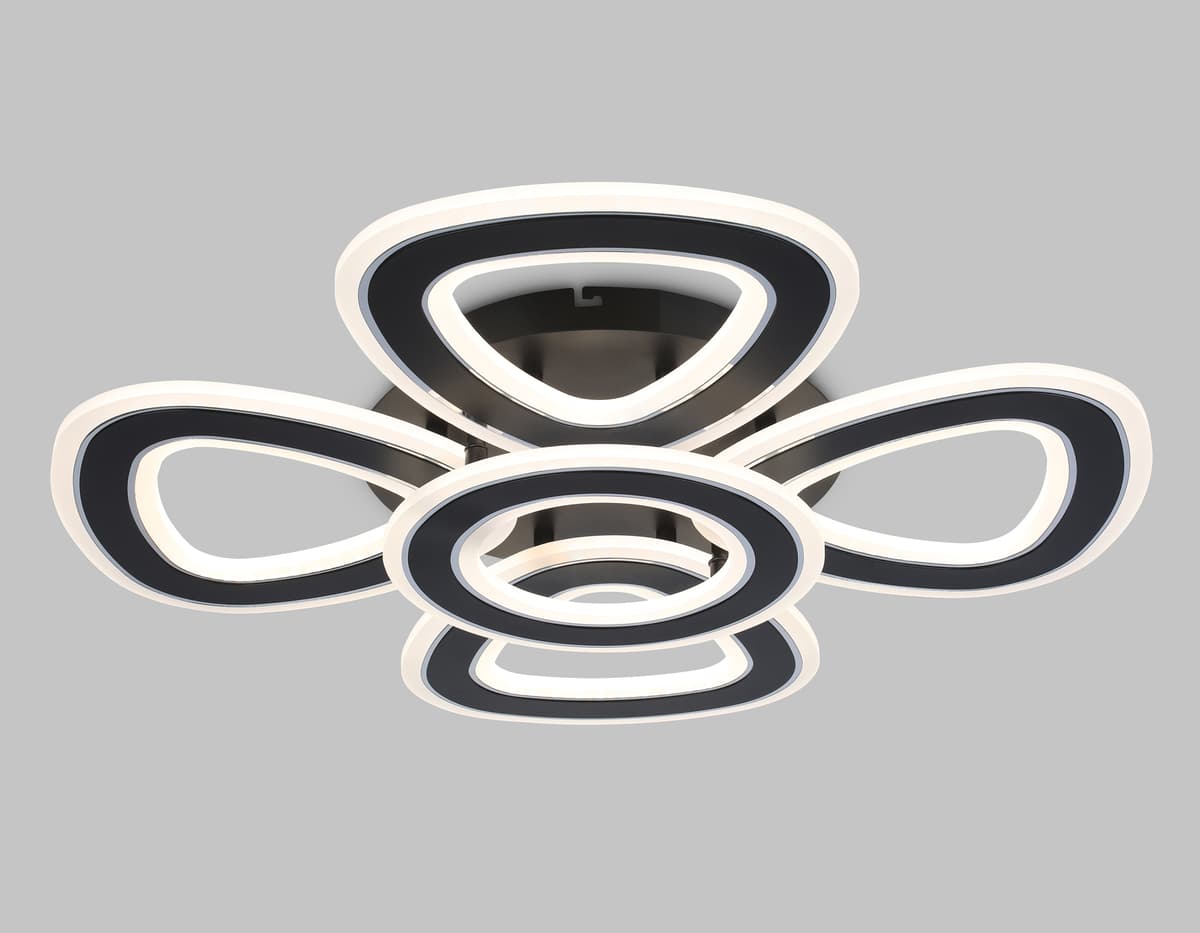 FA8926/4+1 BK/CH черный/хром 163W 3000K-6400K 590*590*120 (ПДУ РАДИО 2.4G)