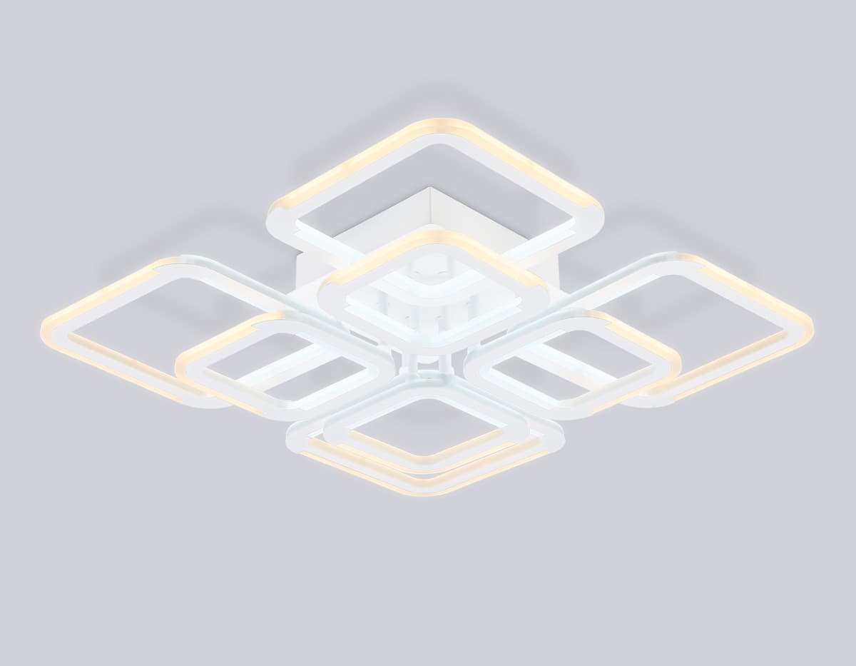 FA8950/4+4 WH белый 101W 3000-6000K 540*540*120 (ПДУ ИК)