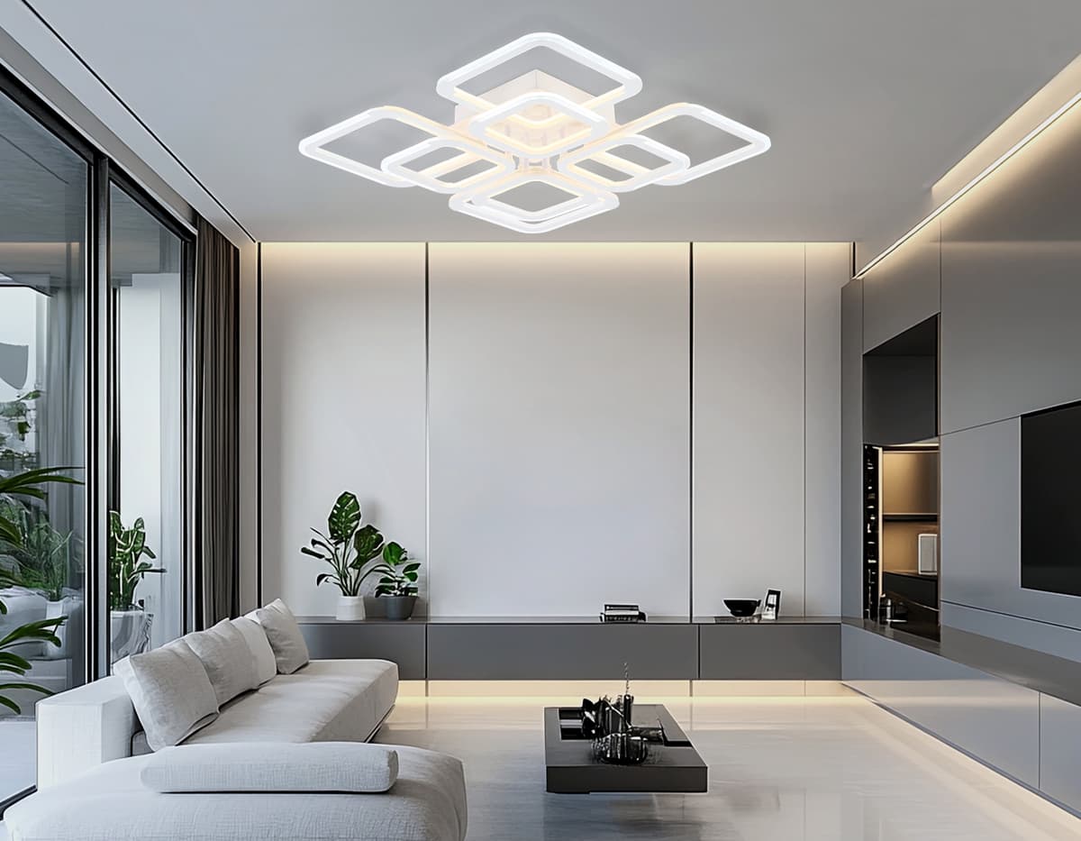 FA8950/4+4 WH белый 101W 3000-6000K 540*540*120 (ПДУ ИК)