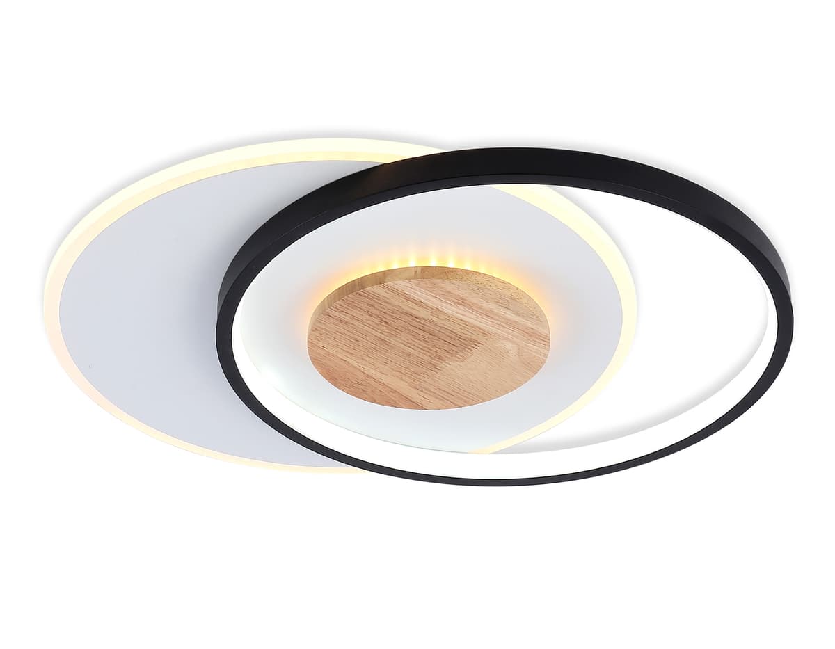 FL4789 WH/BK/WD белый/черный/дерево 54W 3000-6000K 460*365*45 (без ПДУ)