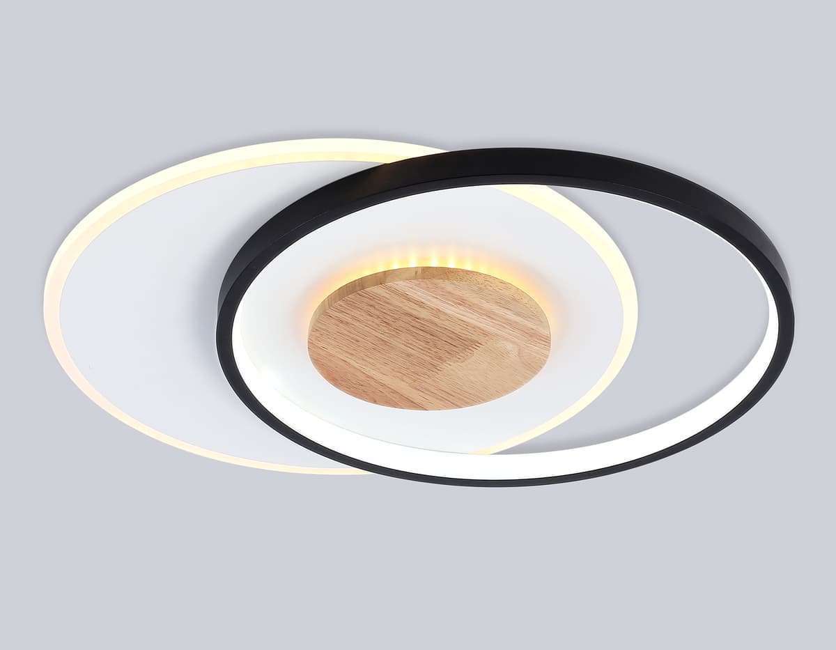 FL4789 WH/BK/WD белый/черный/дерево 54W 3000-6000K 460*365*45 (без ПДУ)