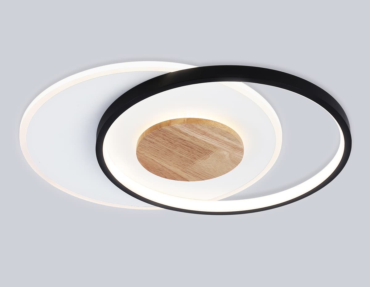 FL4789 WH/BK/WD белый/черный/дерево 54W 3000-6000K 460*365*45 (без ПДУ)