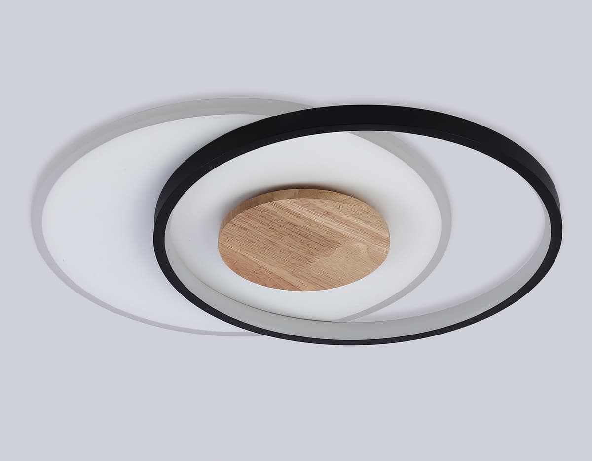 FL4789 WH/BK/WD белый/черный/дерево 54W 3000-6000K 460*365*45 (без ПДУ)