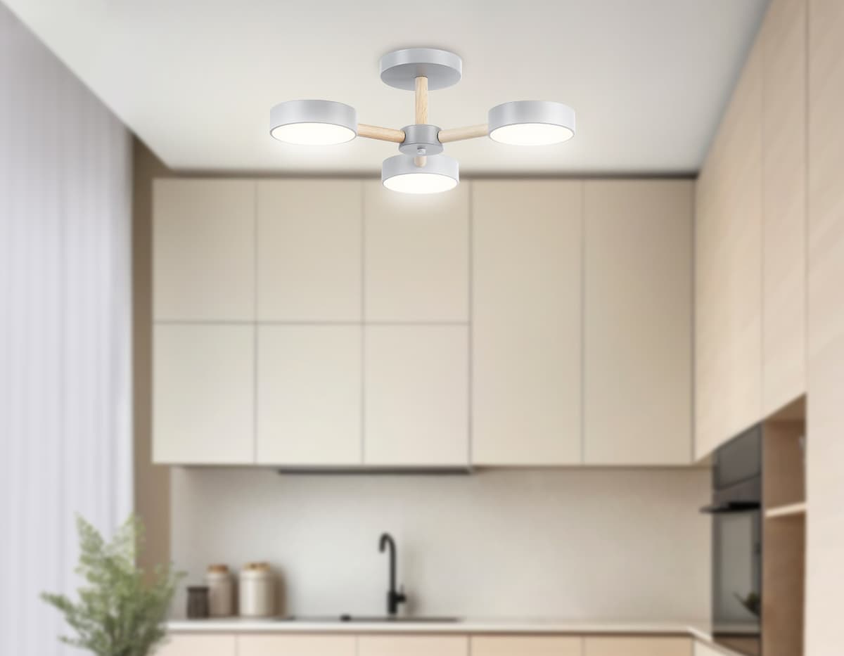 FL4822/3 GR серый 3000K-6400K 40W D580*160 (ПДУ ИК)