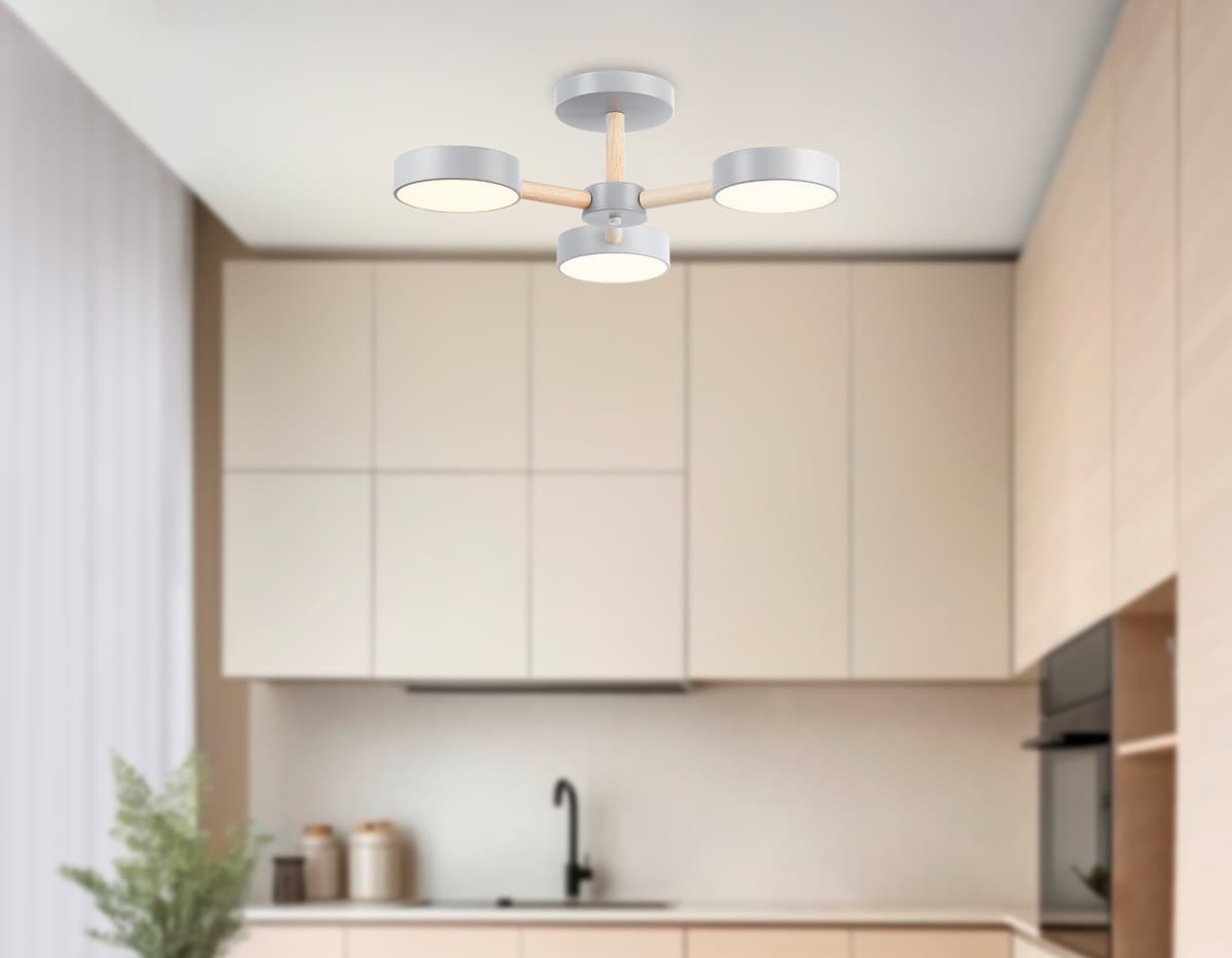 FL4822/3 GR серый 3000K-6400K 40W D580*160 (ПДУ ИК)