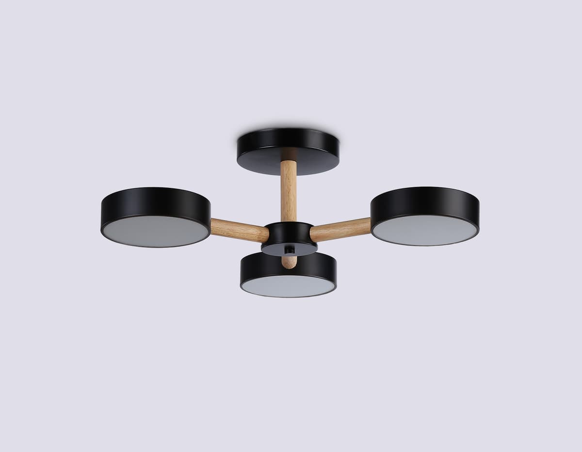 FL4823/3 BK черный 3000K-6400K 40W D580*160 (ПДУ ИК)