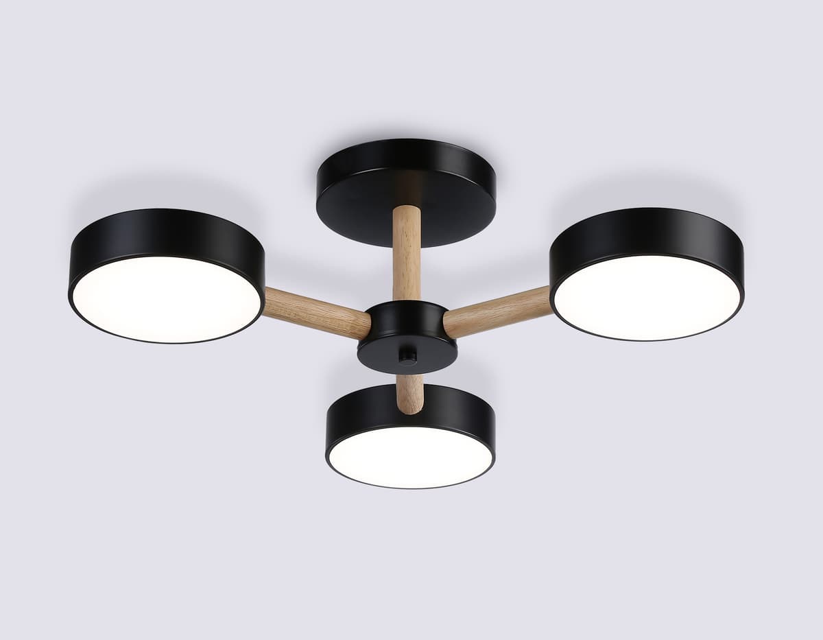 FL4823/3 BK черный 3000K-6400K 40W D580*160 (ПДУ ИК)