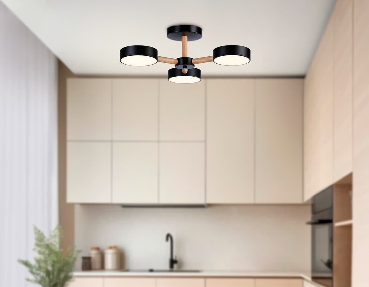 FL4823/3 BK черный 3000K-6400K 40W D580*160 (ПДУ ИК)