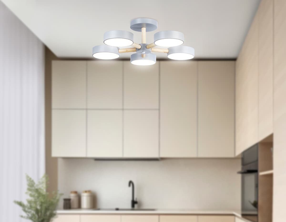 FL4826/5 GR серый 3000K-6400K 65W D580*160 (ПДУ ИК)