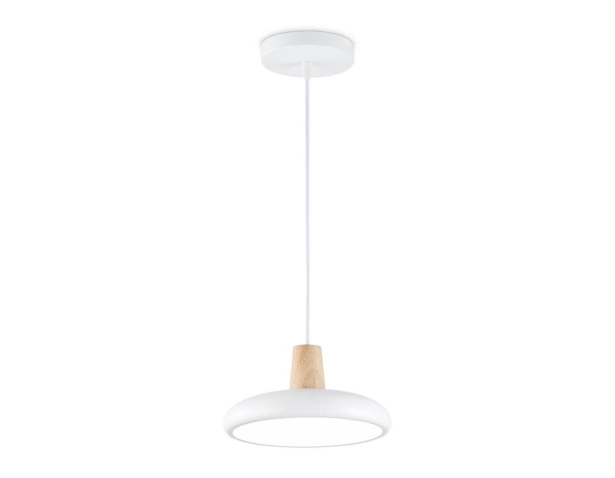 FL4838 WH/WD белый/дерево 24W 3000-6000K D200*800 (без ПДУ)