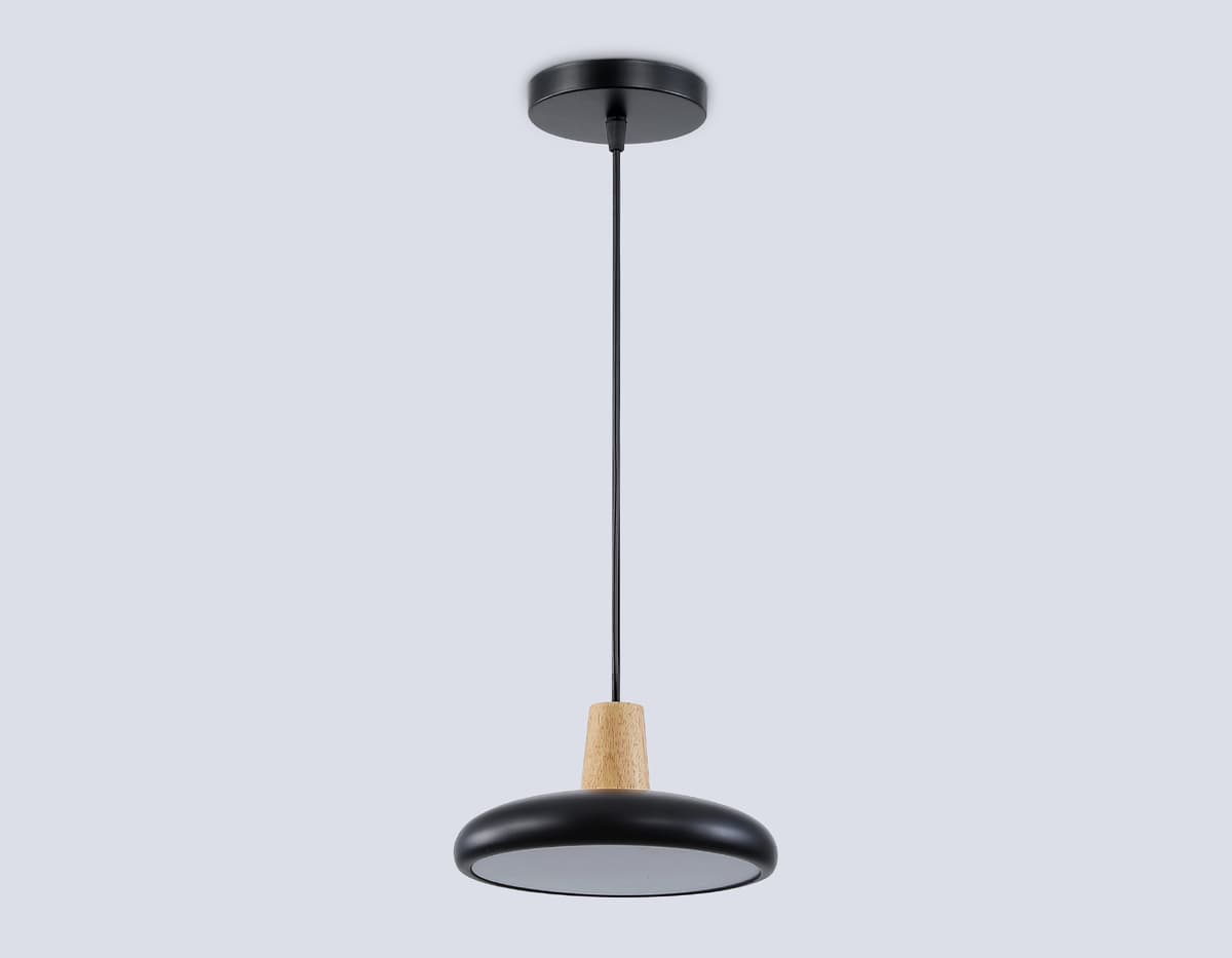 FL4839 BK/WD черный/дерево 24W 3000-6000K D200*800 (без ПДУ)