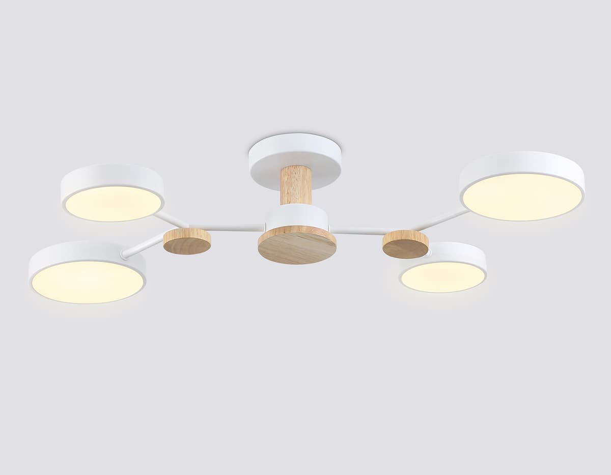 FL4858/4 WH/WD белый/дерево 60W 3000-6000K 700*400*120 (без ПДУ)