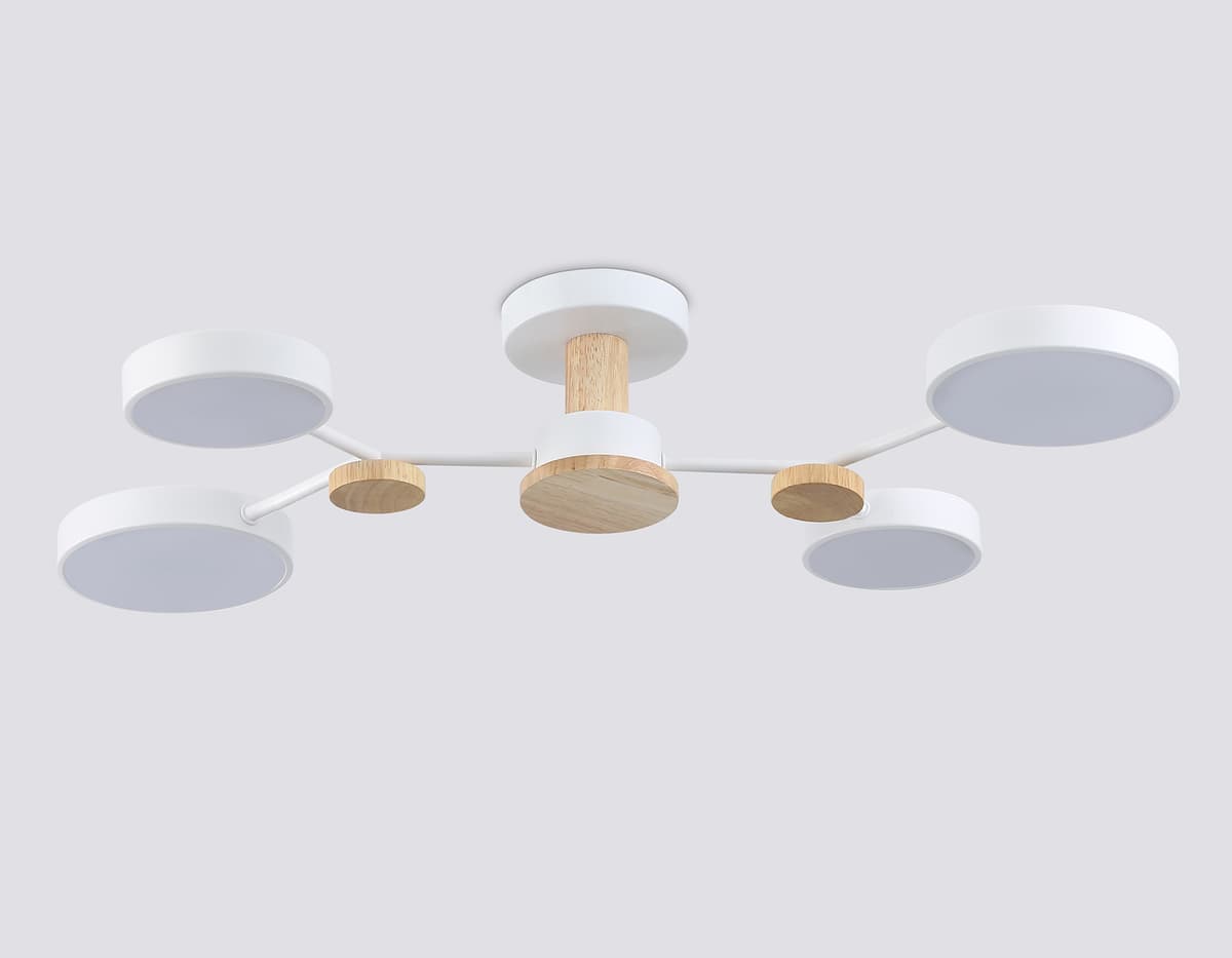 FL4858/4 WH/WD белый/дерево 60W 3000-6000K 700*400*120 (без ПДУ)