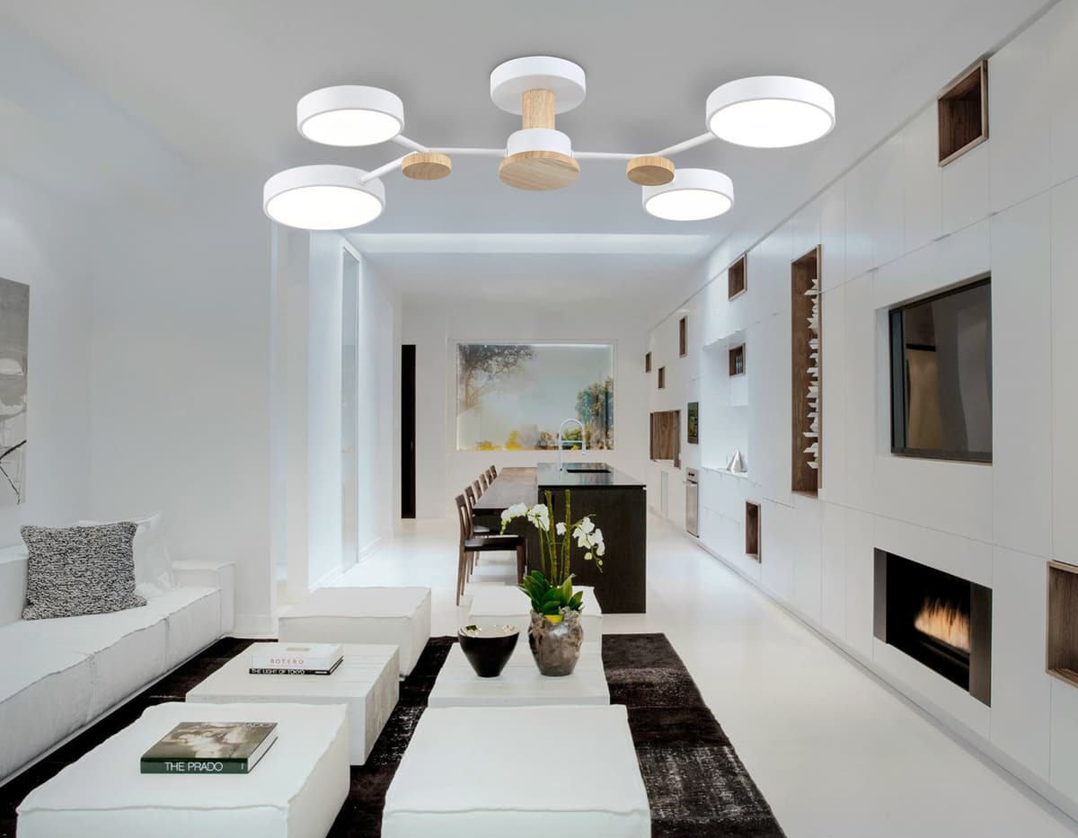 FL4858/4 WH/WD белый/дерево 60W 3000-6000K 700*400*120 (без ПДУ)