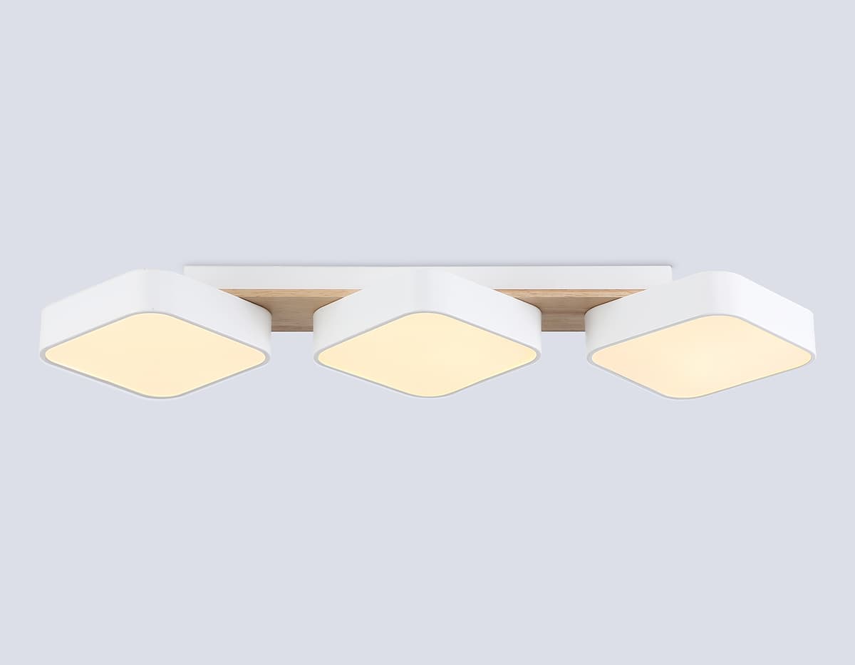 FL4877/3 WH/WD белый/дерево 54W 3000-6000K 680*200*70 (без ПДУ)