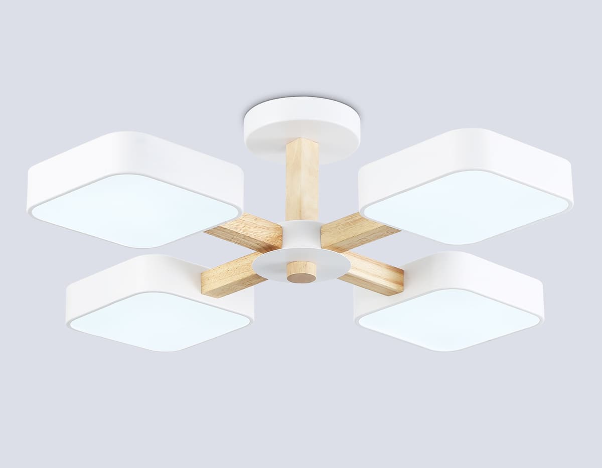 FL4879/4 WH/WD белый/дерево 72W 3000-6000K D610*160 (без ПДУ)