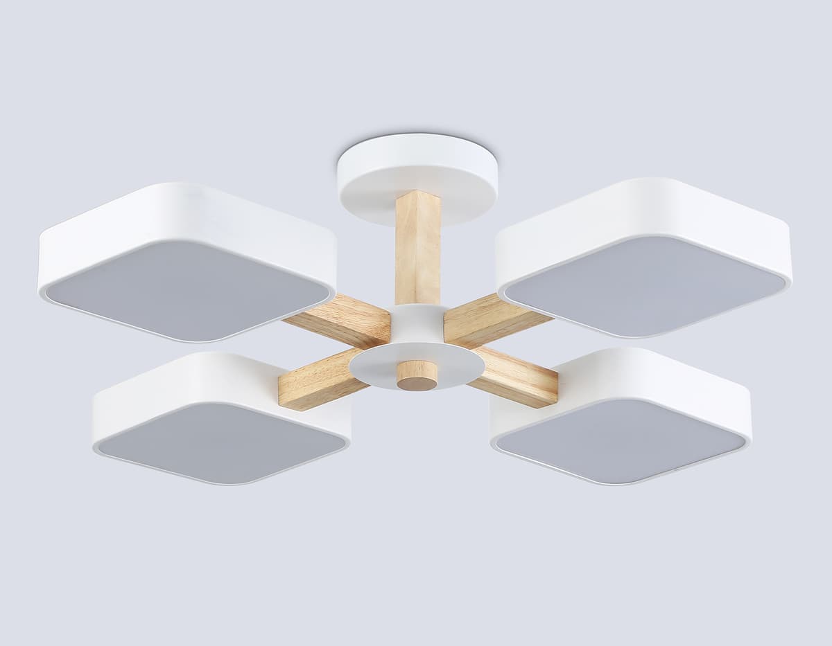 FL4879/4 WH/WD белый/дерево 72W 3000-6000K D610*160 (без ПДУ)