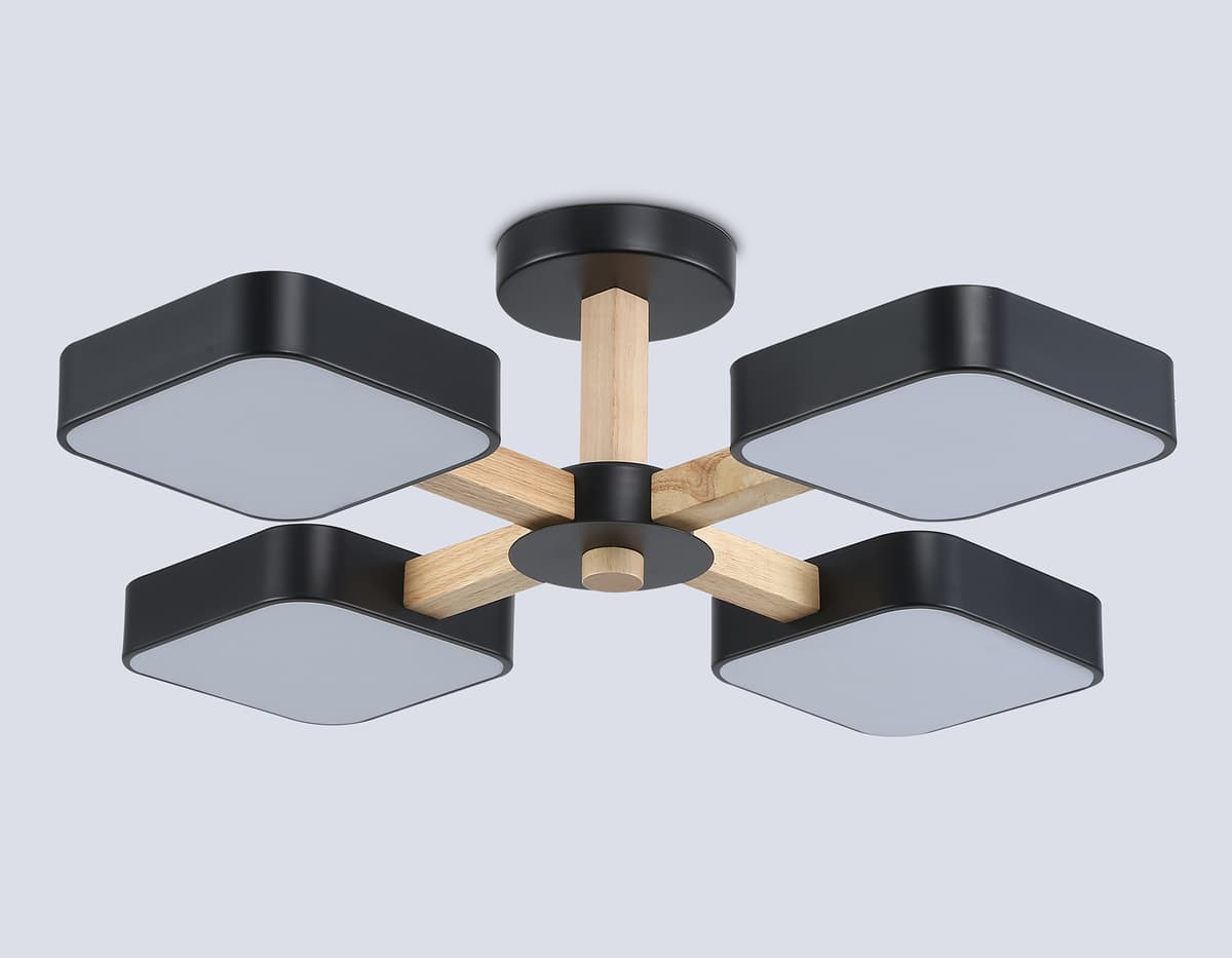 FL4880/4 BK/WD черный/дерево 72W 3000-6000K D610*160 (без ПДУ)