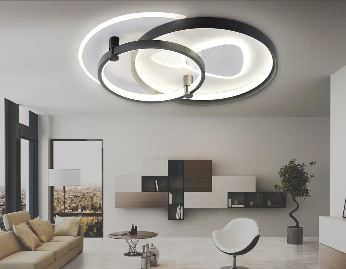 FL5051 WH/GR белый/серый 105W 3000K-6400K 480*480*100 (ПДУ РАДИО 2.4G)