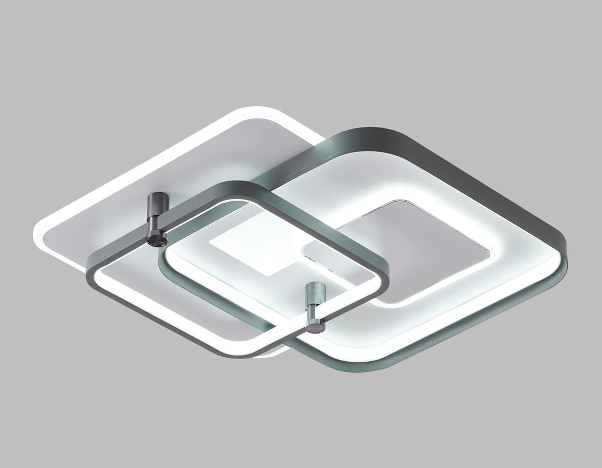 FL5055 WH/GR белый/серый 134W 3000K-6400K 480*480*100 (ПДУ РАДИО 2.4G)