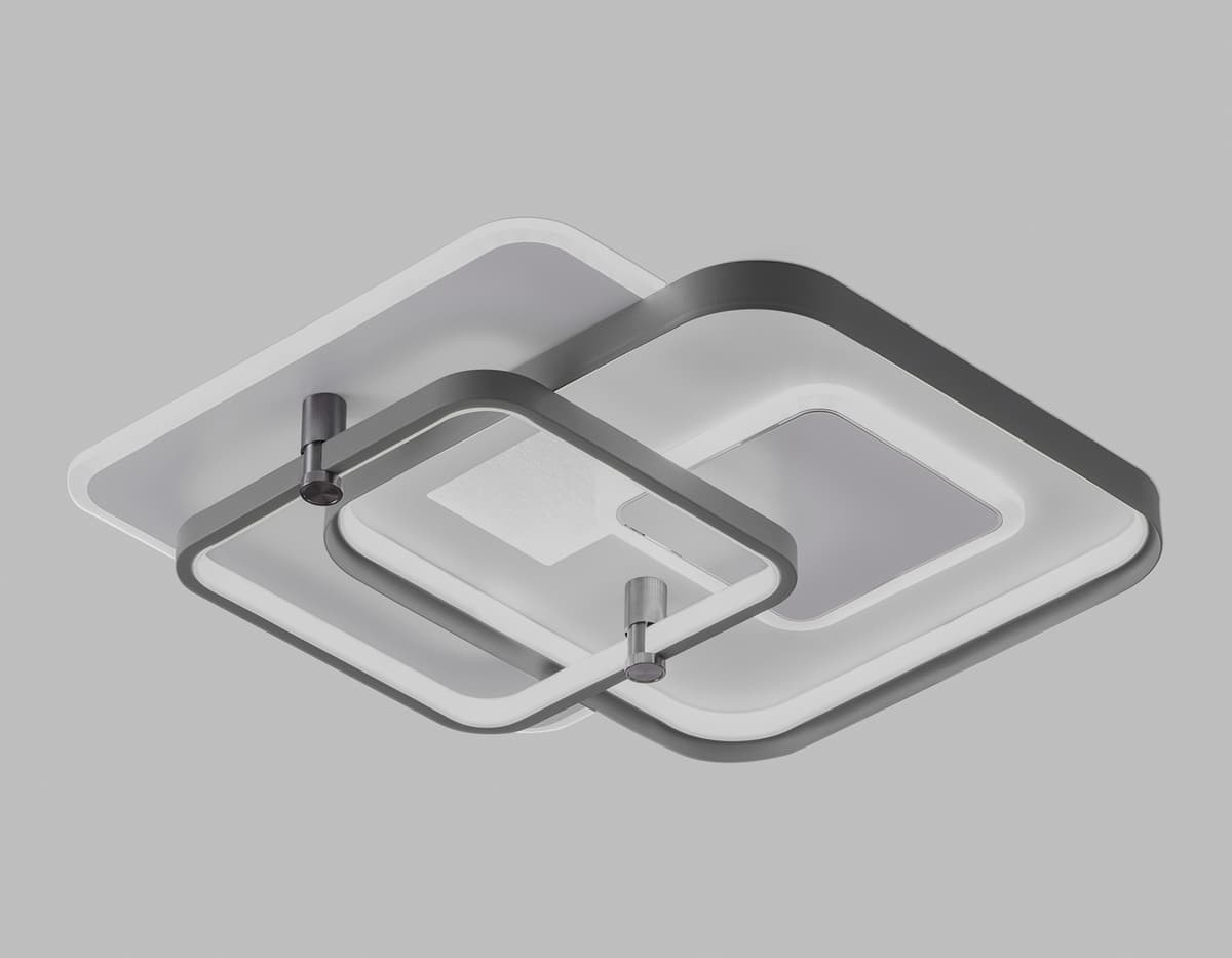 FL5055 WH/GR белый/серый 134W 3000K-6400K 480*480*100 (ПДУ РАДИО 2.4G)