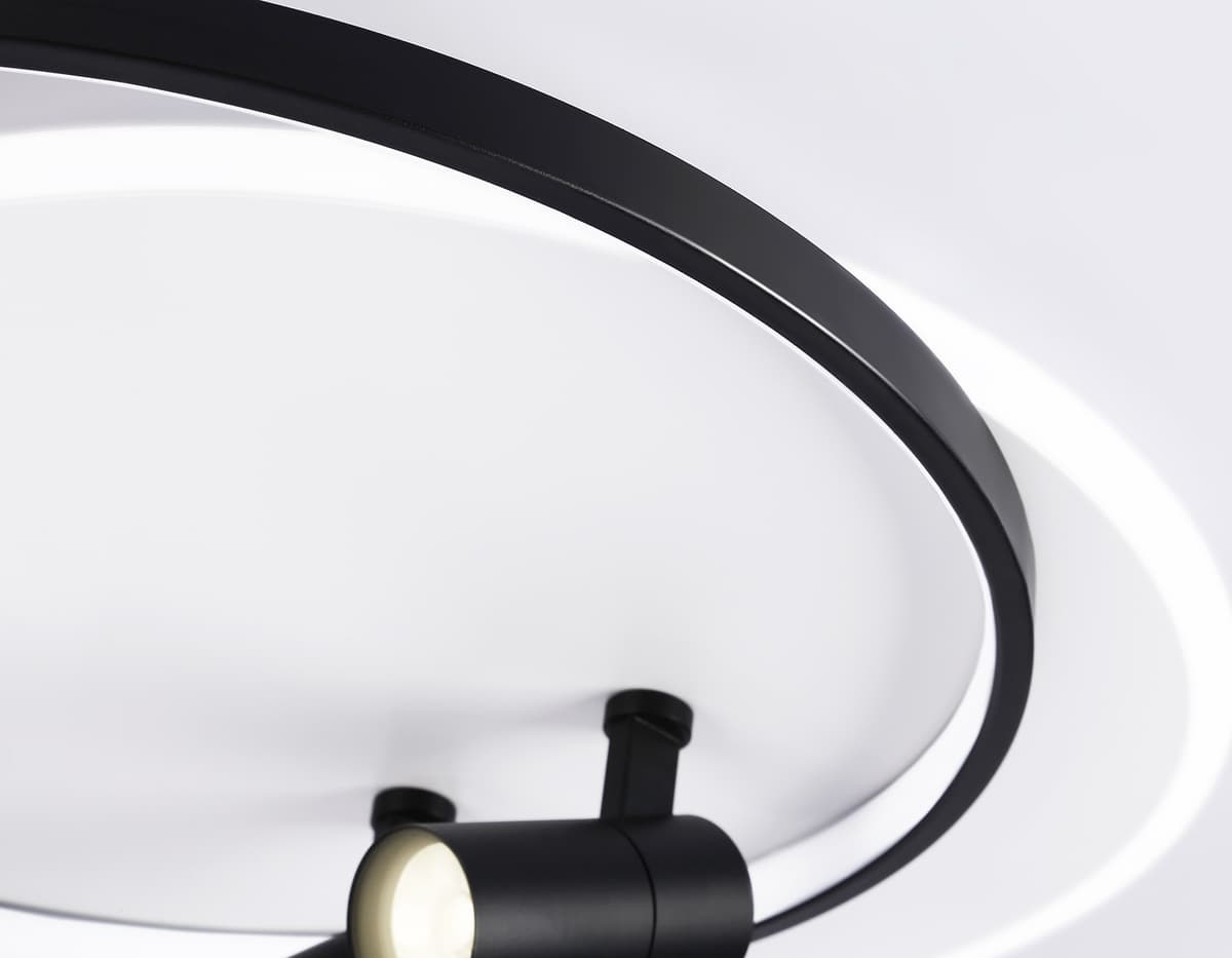 FL51392/1+2 WH/BK белый/черный 3000K-6400K 65W 560*480*120 (ПДУ РАДИО 2.4G)