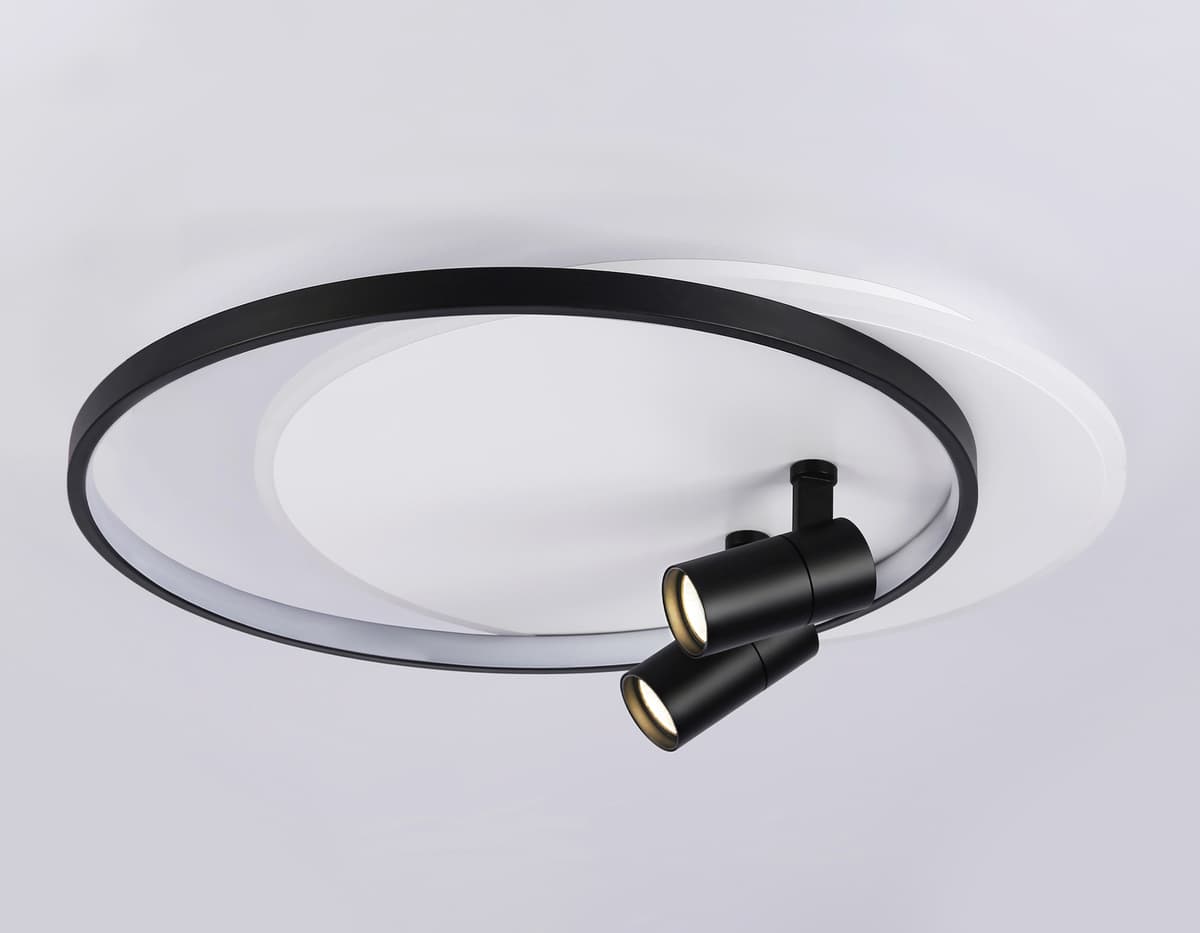 FL51392/1+2 WH/BK белый/черный 3000K-6400K 65W 560*480*120 (ПДУ РАДИО 2.4G)