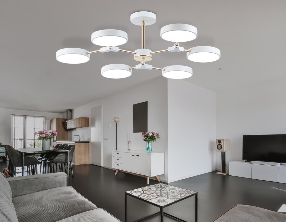 FL516333/6 WH/FGD белый/золото 108W 3000-6000K D780*210 (без ПДУ)