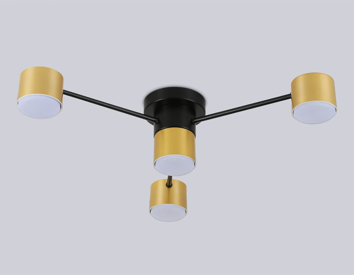 FL51722/4 BK/GD черный/золото GX53/4 max 12W 645*135