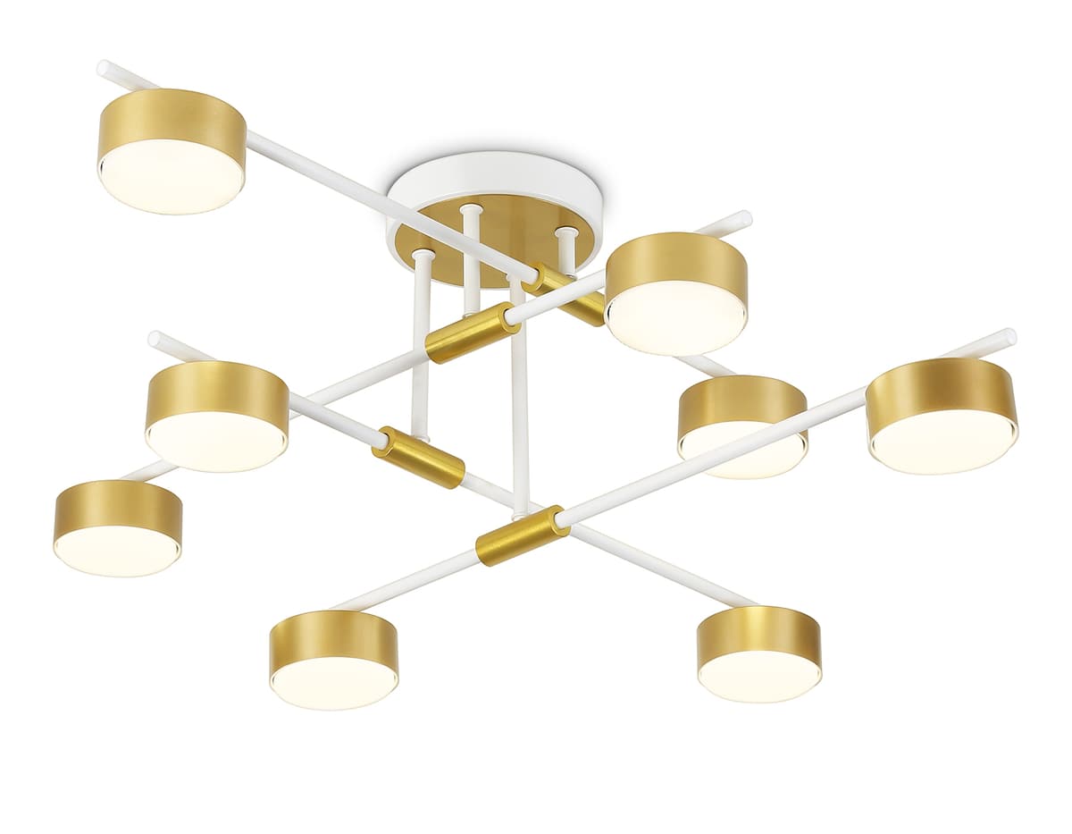 FL51751/8 WH/GD белый/золото GX53/8 max 12W 720*720*245