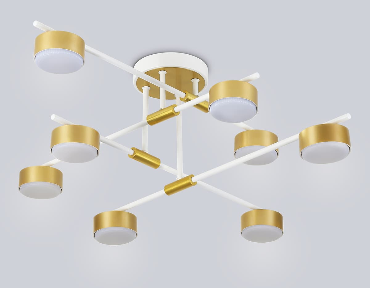 FL51751/8 WH/GD белый/золото GX53/8 max 12W 720*720*245