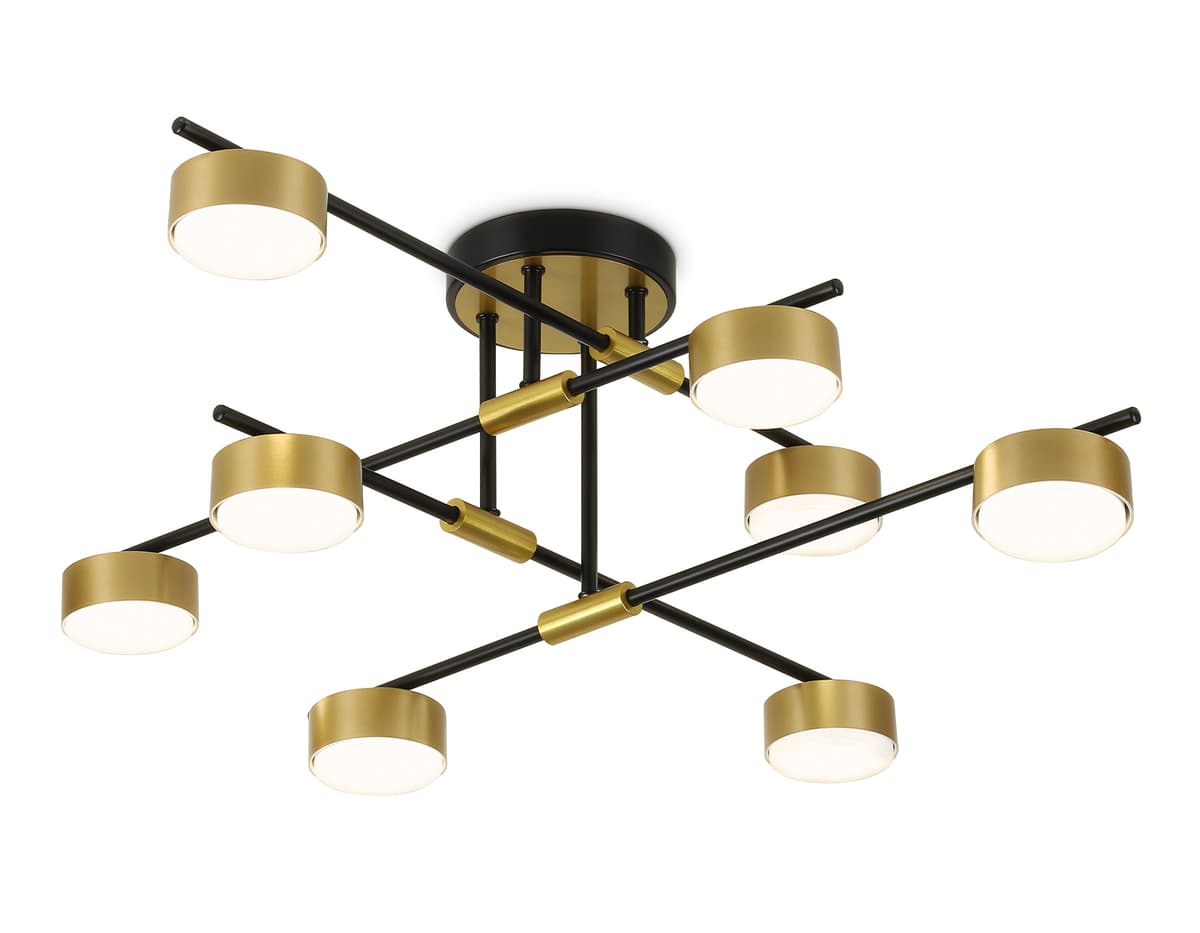 FL51752/8 BK/GD черный/золото GX53/8 max 12W 720*720*245