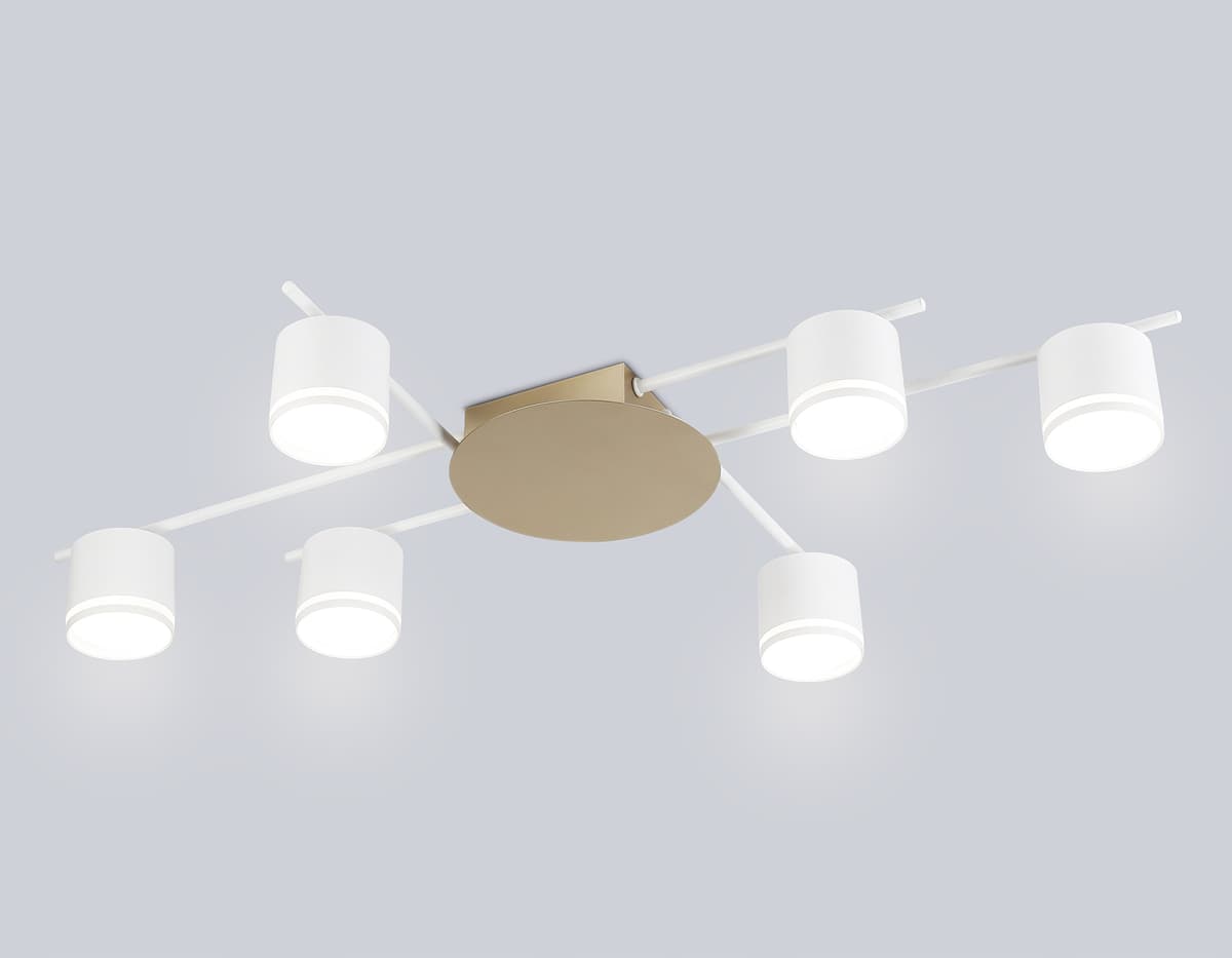 FL51755/6 WH/GD белый/золото GX53/6 max 12W 870*570*110