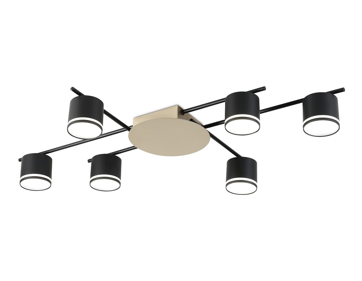 FL51756/6 BK/GD черный/золото GX53/6 max 12W 870*570*110