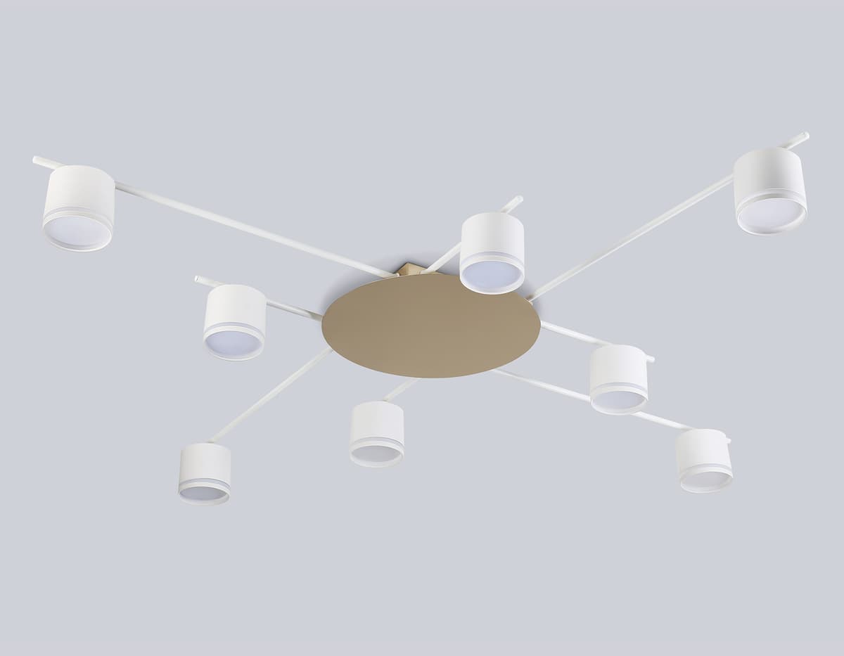 FL51759/8 WH/GD белый/золото GX53/8 max 12W 870*870*95