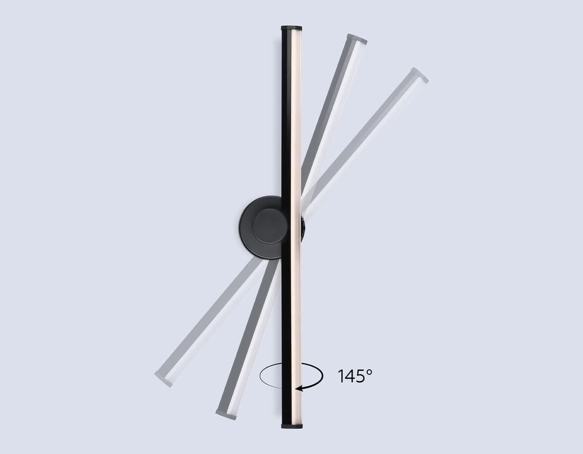 FL6102 BK черный 14W 3000K-6400K 605*100*60