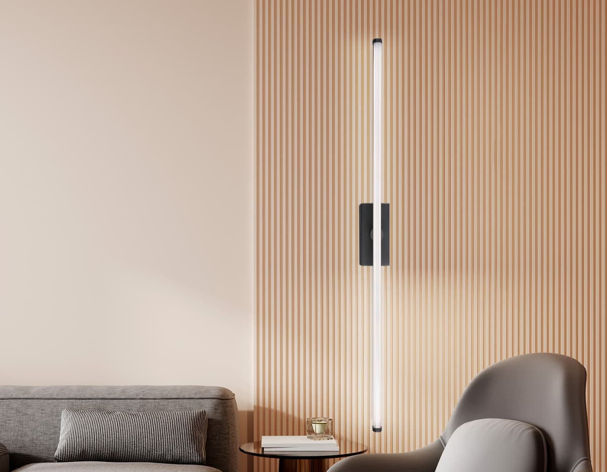 FL6122 BK черный 14W 3000K-6400K 610*45*80