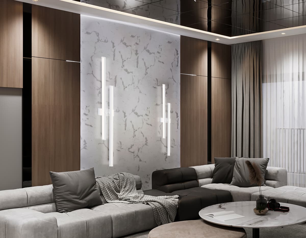 FL6161 WH белый 28W 3000K-6400K 810*120*65