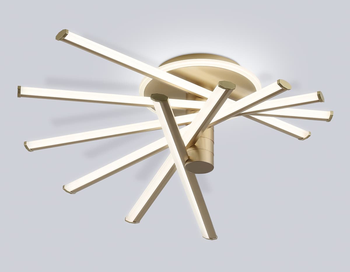 FL6234 GD золото 96W 3000K-6400K 605*605*200 (ПДУ ИК)