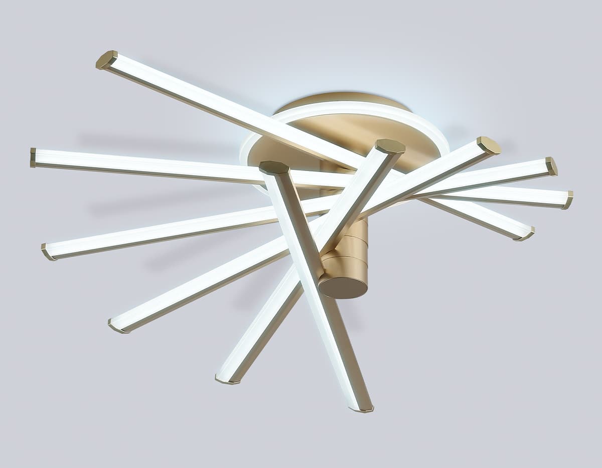 FL6234 GD золото 96W 3000K-6400K 605*605*200 (ПДУ ИК)