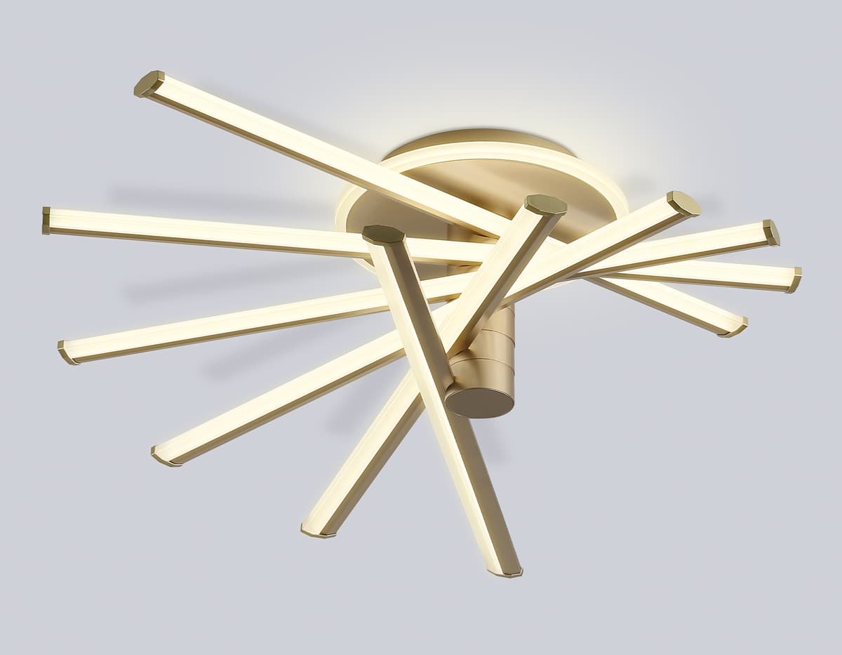 FL6234 GD золото 96W 3000K-6400K 605*605*200 (ПДУ ИК)