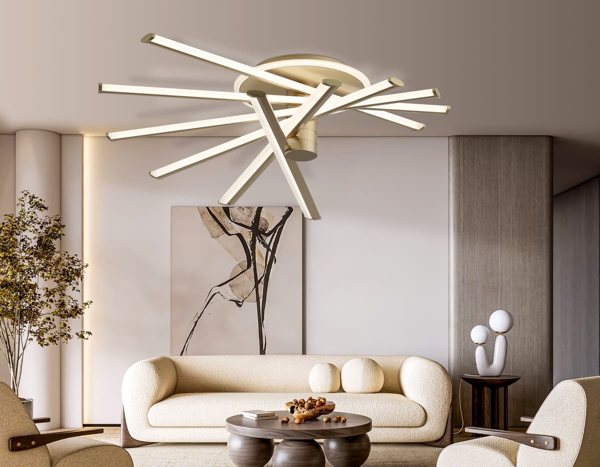 FL6234 GD золото 96W 3000K-6400K 605*605*200 (ПДУ ИК)