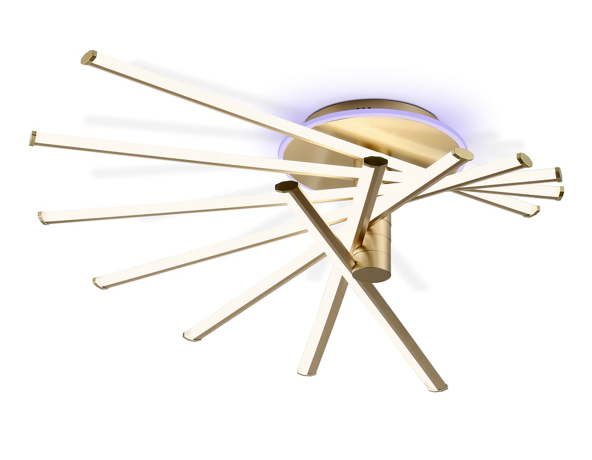 FL6244 GD золото 125W 3000K-6400K+RGB 900*750*230 (ПДУ ИК)