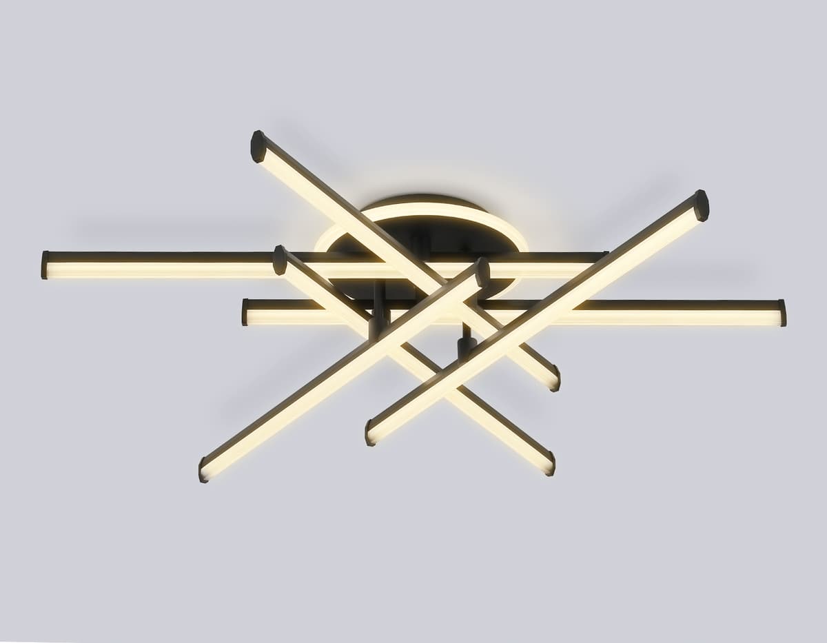 FL6252 BK черный 97W 3000K-6400K 805*760*170 (ПДУ ИК)